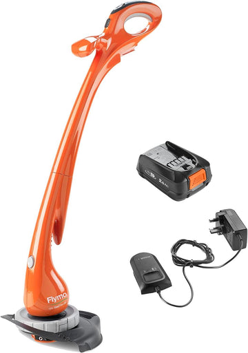 Flymo EasiTrim 250 Cordless Grass Trimmer & Edger, 18V, 2.0Ah Li-Ion Battery