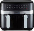 Tower T17088 Vortx 9L Dual Basket Air Fryer with Smart Finish, 2600W, Black tower