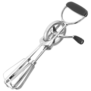 Manual Hand Whisk & Multifunctional Egg Beater - Stainless Steel Double Head Mixer