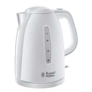 Russell Hobbs Textures White Electric Kettle Cordless 1.7L 3KW Fast Rapid Boil