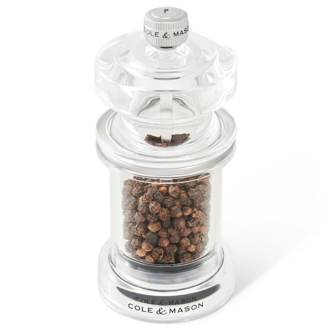 Cole & Mason 675 Salt and Pepper Grinder Set Adjustable Coarseness Clear 11.8cm