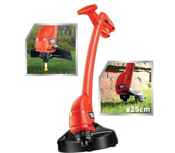 Black & Decker GL360 String Grass Trimmer,240V, 350W, 25cm Cutting Width, Bump Feed