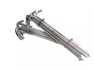 Tent Pegs Heavy Duty Steel Galvanised Camping Awning Bouncy Castle 10x300mm 8Pc