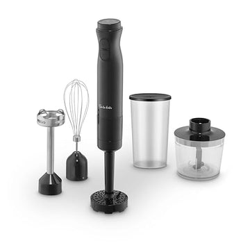 Sur La Table Core 5-in-1 Hand Blender 1000W Food Processor Chopper Masher Whisk
