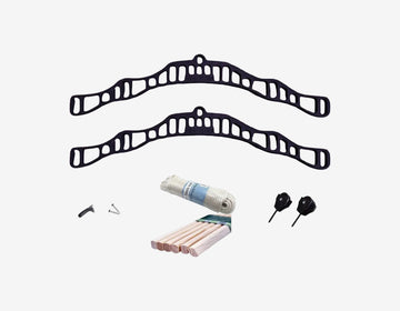 Traditional Kitchen Airer Pulley Dryer Black Kit with 6 Wooden Laths Slats 2M