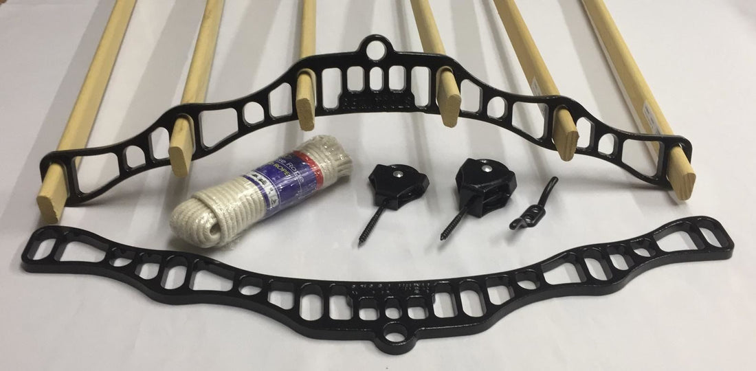 Large Black Pulley Kit with 4-ft Laths 1.15M