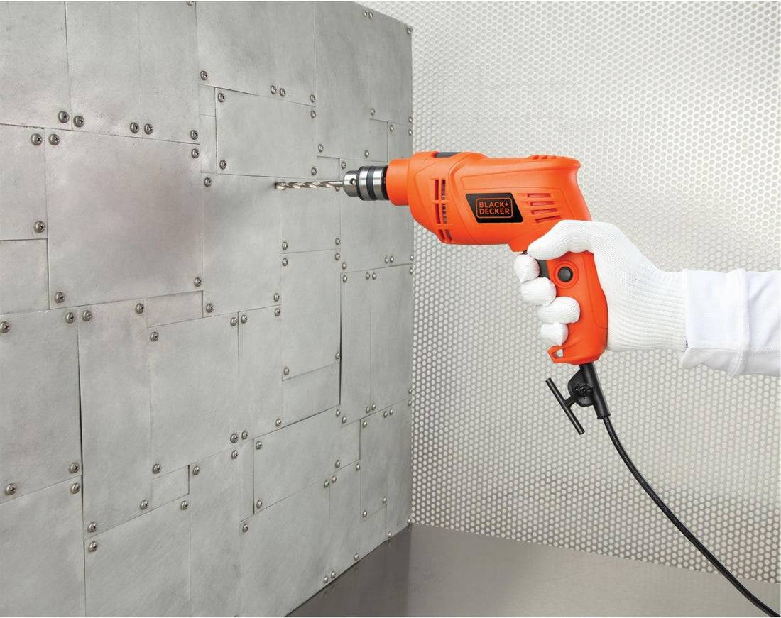 Black & Decker Corded Hammer Drill BEH201 240V Single Speed Drill  450W