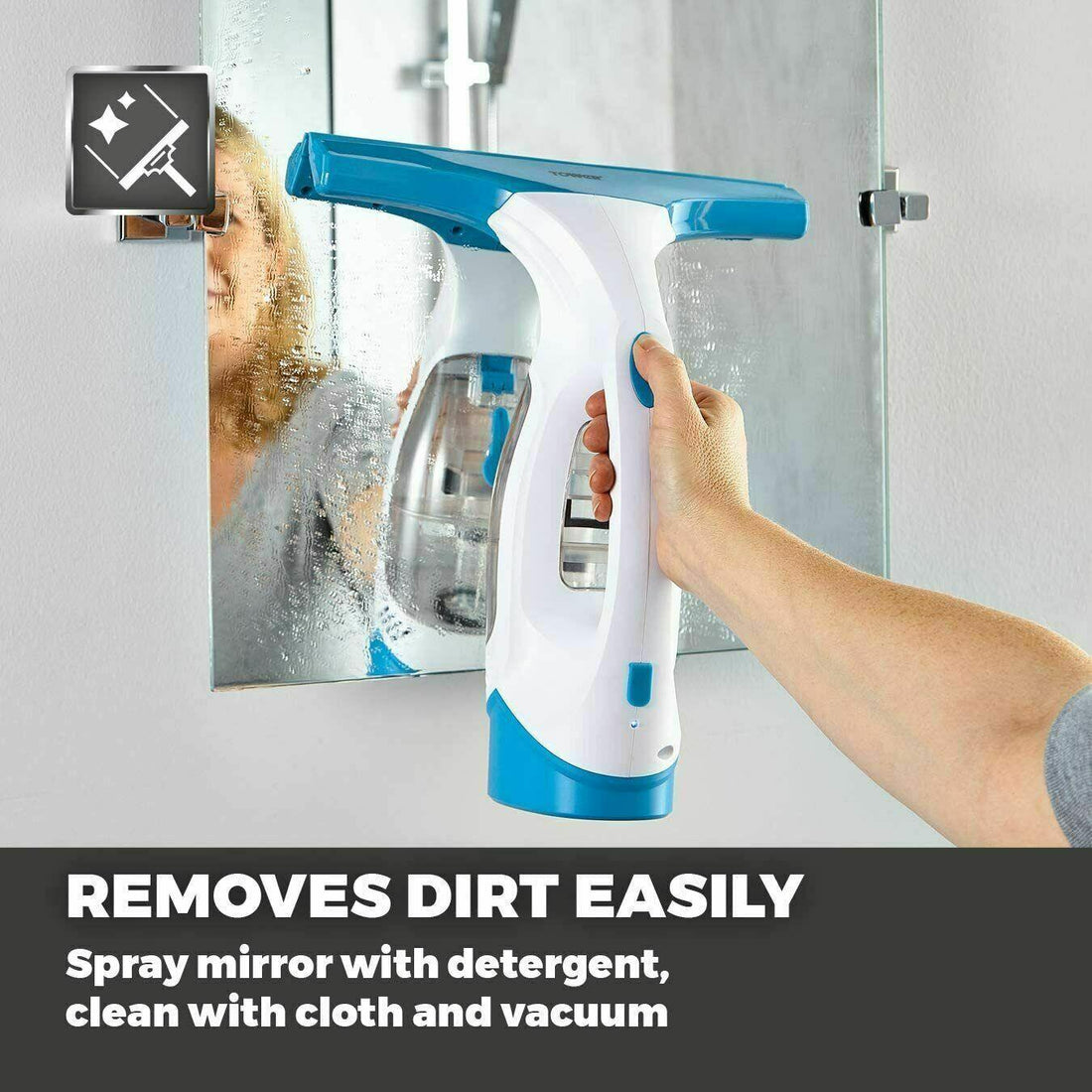 Tower TWV10 Cordless Rechargeable Window Cleaner - Model T131001