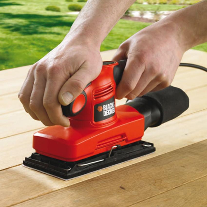 Black & Decker Orbital Electric Sander 1/3 Sheet inc Case and Sheets KA320EKA-GB REMI TOOLS LTD