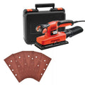 Black & Decker Orbital Electric Sander 1/3 Sheet inc Case and Sheets KA320EKA-GB REMI TOOLS LTD