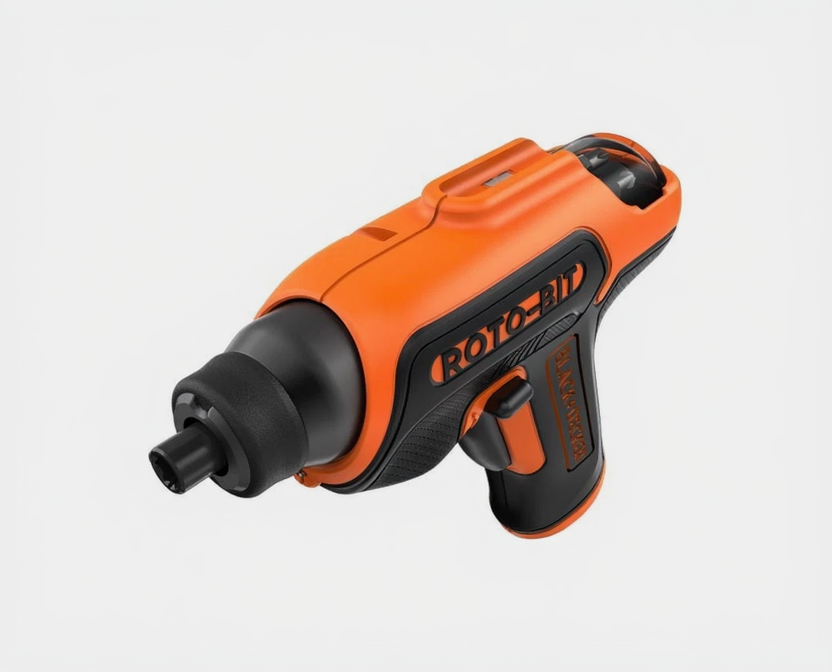 Black & Decker CS36BSC 3.6V Roto-Bit Cordless Screwdriver 180 RPM, LED + 8-Bits