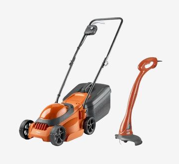 Flymo SimpliMow 300 Rotary Lawn Mower & Mini Trim Grass Trimmer Kit 970502932