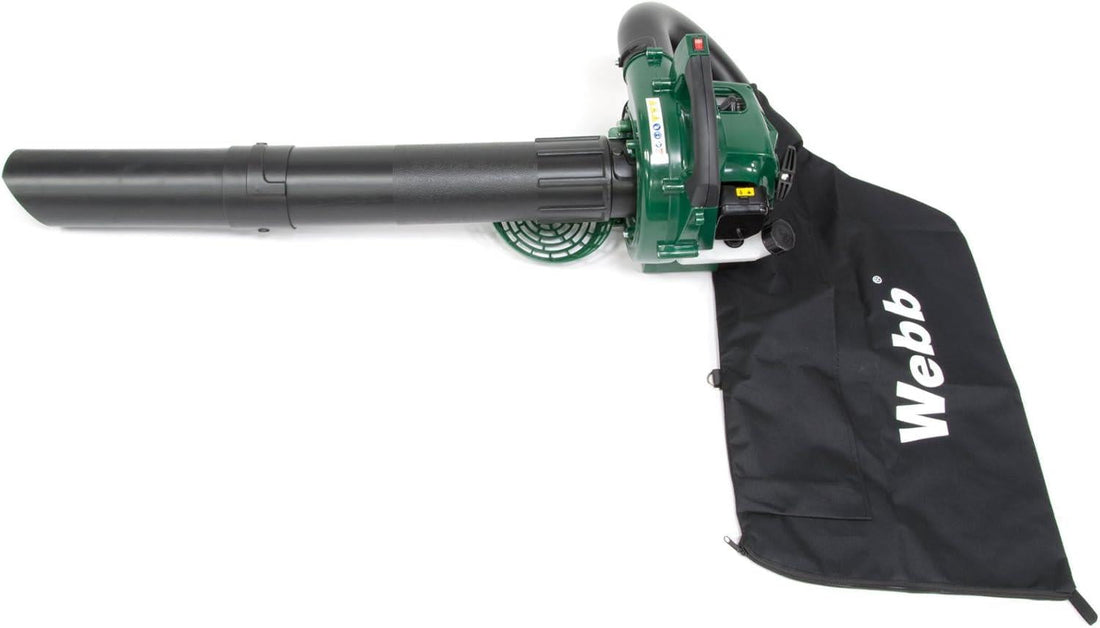 Webb WEBV26 Petrol Garden Blower & Vacuum 2-Stroke 26cc with 40L Collection Bag REMI TOOLS LTD