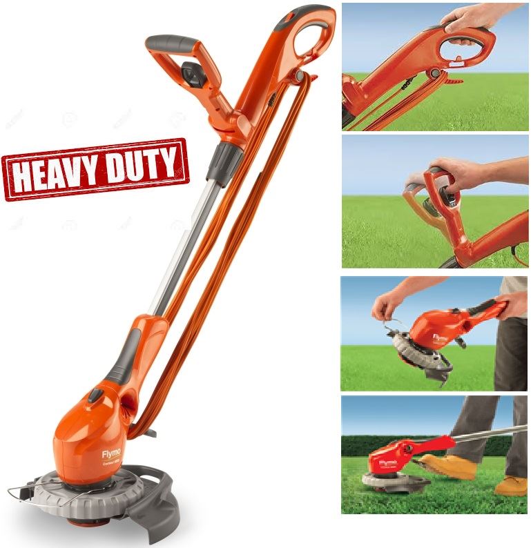 Flymo Strimmer Lawn Trimmer Grass Edger 650E Contour Corded H-Duty Plant Guard