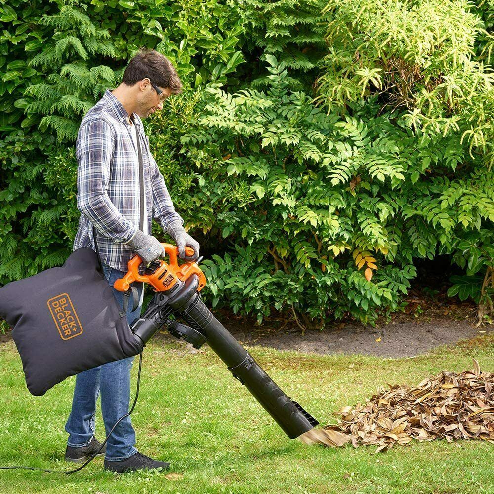 Electric Leaf Blower Vacuum & Shredder - Black & Decker BEBLV260, 3 in 1 Garden Tool
