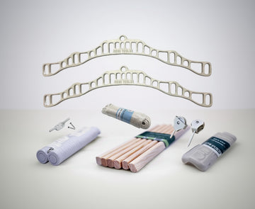 Traditional Kitchen Airer Pulley Dryer White Kit with 6 Wood Laths Slats 1.8M