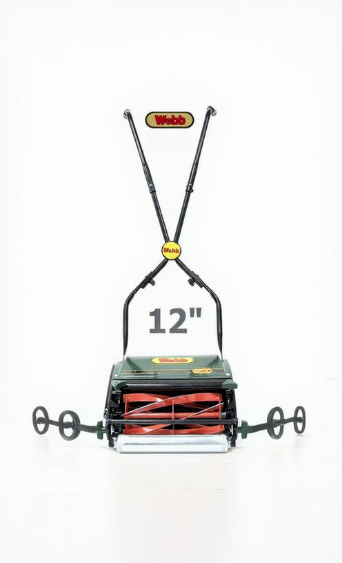 Webb Rear Roller Push Cylinder Mower WEH12R  Hand Mowers