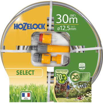 Hozelock Select Starter Hose 30m With Fittings UV Protect Set