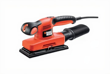 Black & Decker Orbital Electric Sander 1/3 Sheet inc Case and Sheets KA320EKA-GB