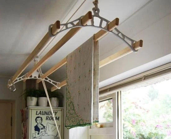 Full size complete Traditional Victorian Kitchen clothes Airer Pulley 2.4meter L REMI TOOLS LTD